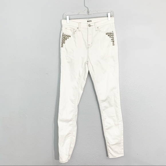 URBAN OUTFITTERS BDG High Rise Twig Studded Jeans - Picture 2 of 8